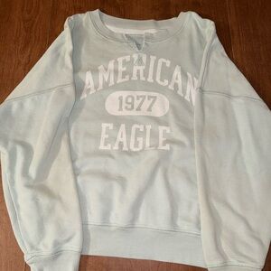 American Eagle Outfitters Light Blue Crew Neck Sweater